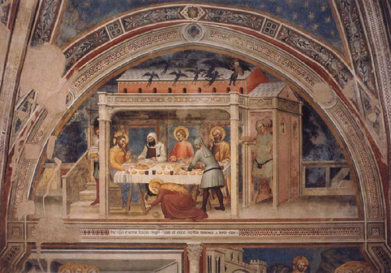 GIOVANNI DA MILANO Scenes out of life Christs  Christ in the house Simons, 2 Halfte 14 centuries.